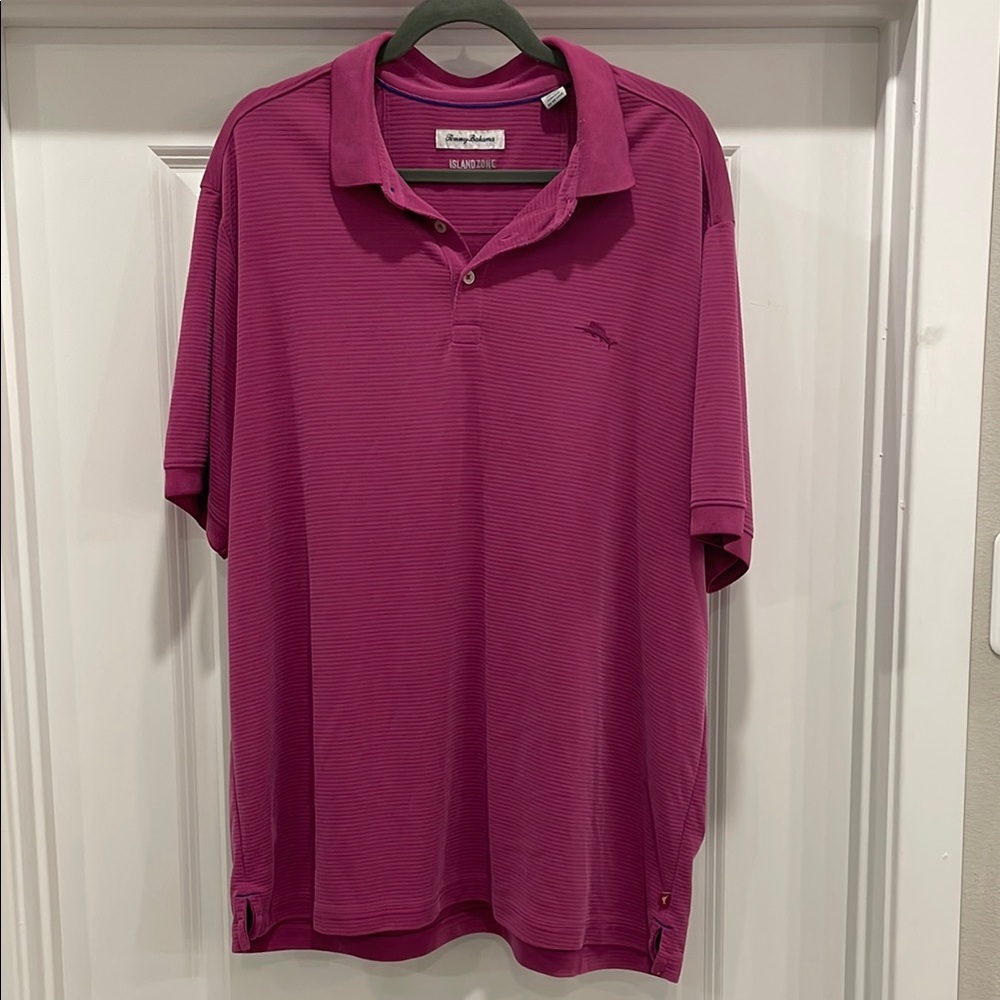 Tommy Bahama Men's Purple Polo Shirt